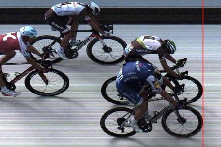 Al puro estilo del VAR: Imagen de foto-finish corona a Kittel en el Tour de Francia