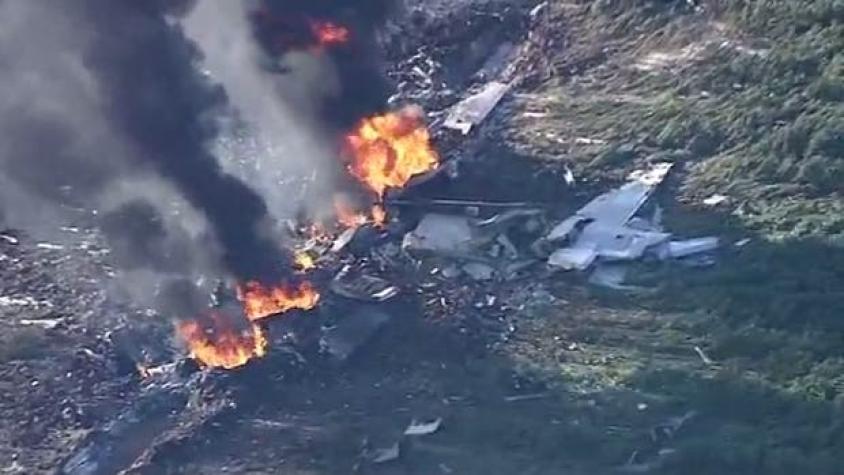 EEUU: 16 muertos en accidente de avión militar en Mississippi