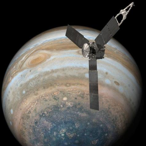 Sonda Juno avista con éxito la Gran Mancha Roja de Júpiter