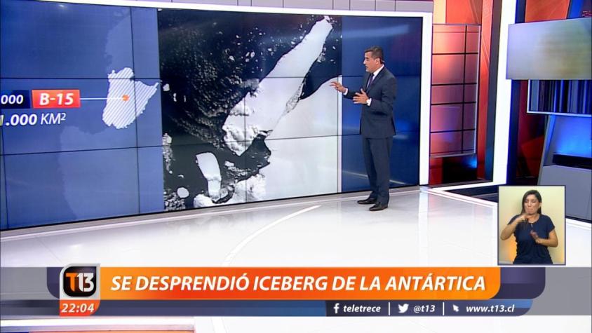 [VIDEO] Ramón Ulloa explica el desprendimiento del iceberg en la Antártica