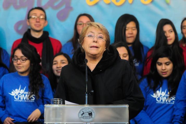 Bachelet pide agilizar tramitación de cambios al Sename: "Es un imperativo de justicia y equidad"