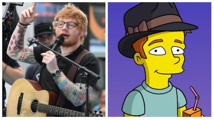 Este es el rol que tendrá Ed Sheeran en su aparición en la nueva temporada de los Simpson