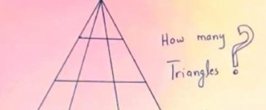 ¿Cuántos triángulos hay? Pocas personas logran descifrar este desafío