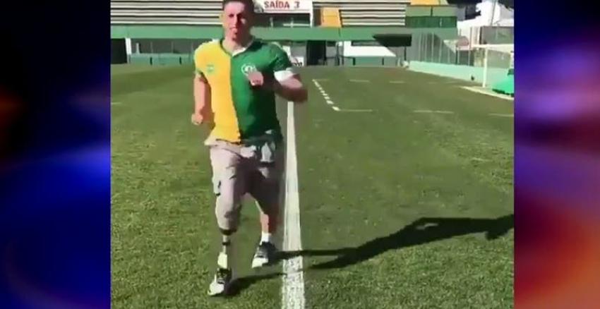 [VIDEO] Jugador sobreviviente de la tragedia del Chapecoense volvió a correr