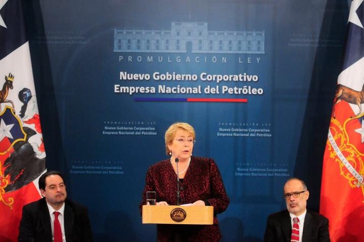 Presidenta Bachelet promulga ley que modifica gobierno corporativo de ENAP