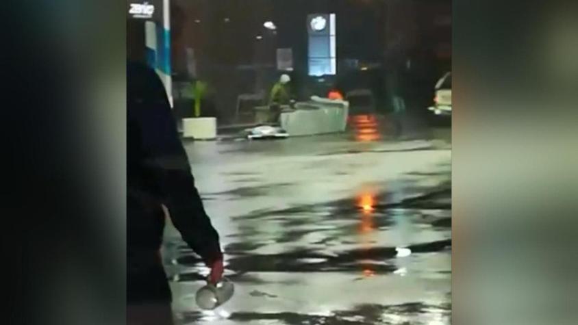 [VIDEO] Roban dispensador de bencina en Concepción