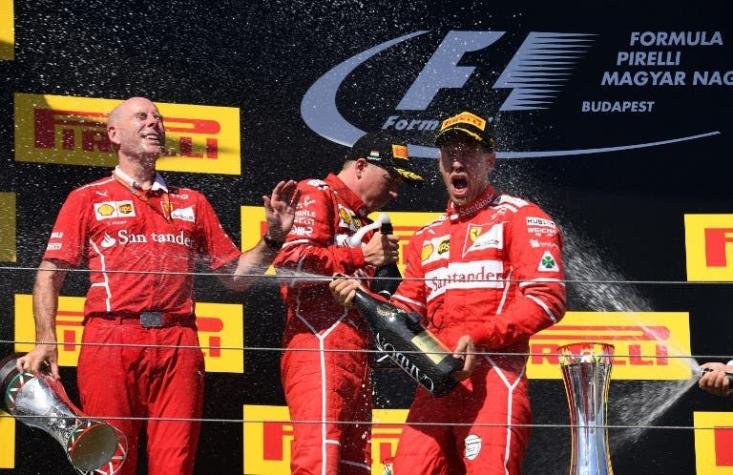 Sebastian Vettel junto a Ferrari gana Gran Premio de Hungría de Fórmula 1