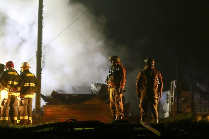 Galpón con protección policial fue incendiado en Cañete