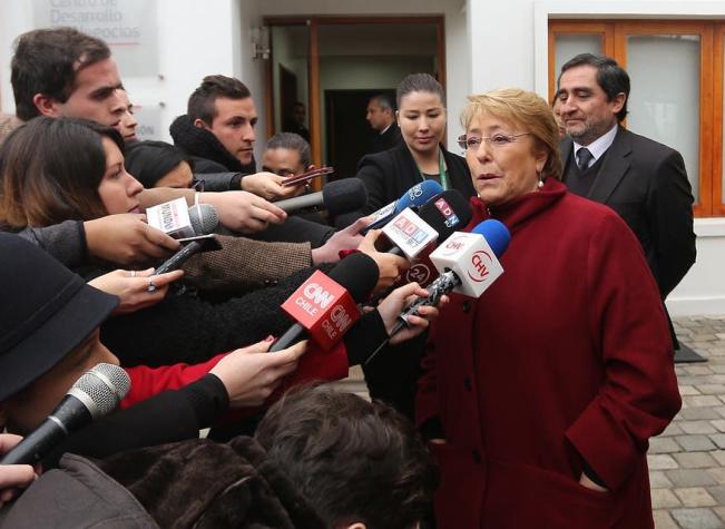 Bachelet y crisis en la DC: "Están en una etapa de reflexión y yo creo que hay que respetar eso"