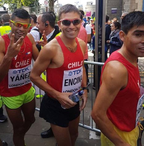 Chileno Leslie Encina termina dentro de los 50 mejores en maratón del Mundial de Atletismo