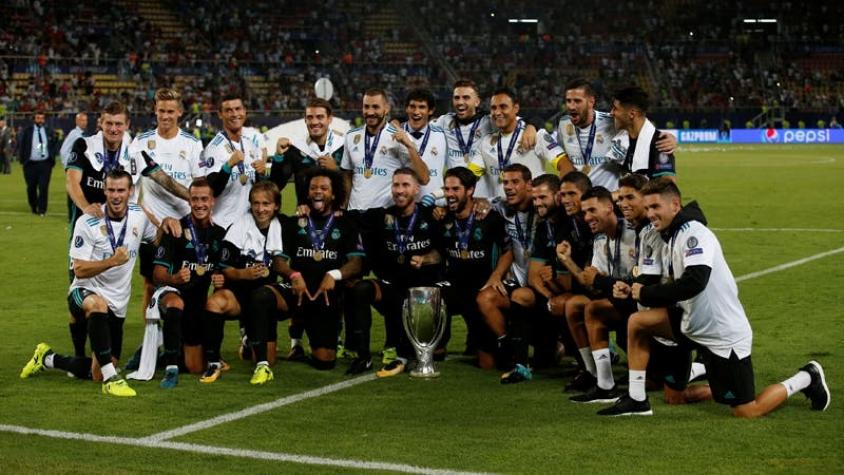 Real Madrid vence a Manchester United para ganar la Supercopa de Europa