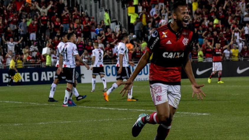 Palestino recibe aplastante goleada ante Flamengo y se despide de la Sudamericana