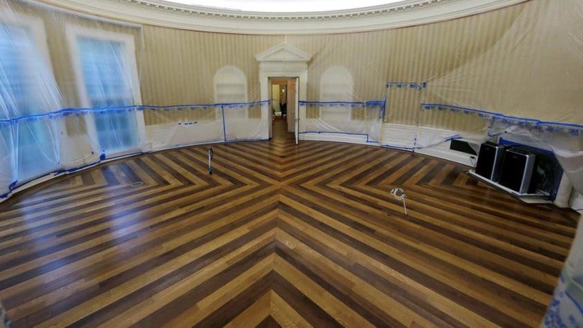 Cómo quizá no la habías visto antes: así es la Casa Blanca en plena remodelación