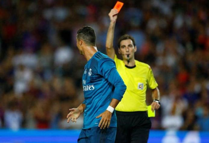 Cristiano Ronaldo es sancionado con cinco partidos por expulsión en Supercopa de España