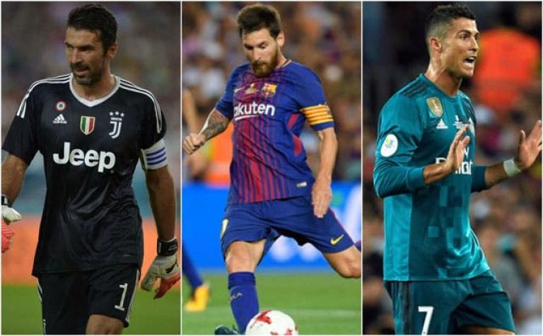 Cristiano Ronaldo, Messi y Buffon disputarán premio a mejor jugador UEFA