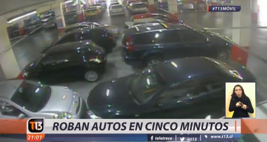 Así funcionan las bandas que roban en los estacionamientos de los centros comerciales de Santiago