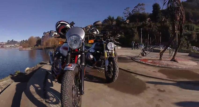 [VIDEO] Jeremías Israel y tres espectaculares motos retro recorren el sur de Chile