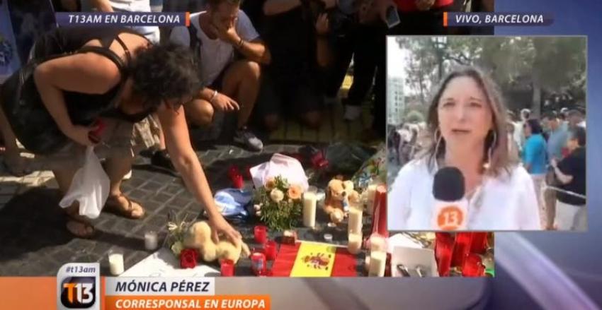 [VIDEO] Mónica Pérez desde Barcelona: así se vive el día después de los ataques terroristas