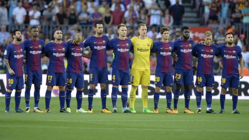 [VIDEO] Barcelona debuta con triunfo en La Liga y con un sentido homenaje a víctimas de atentados