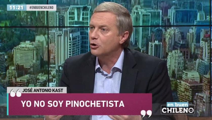 [VIDEO] "Yo no soy pinochetista", las declaraciones de José Antonio Kast en En Buen Chileno.