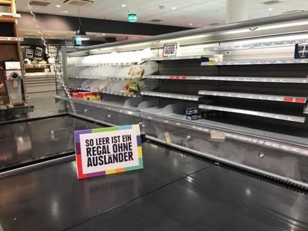 El motivo por el que un supermercado en Alemania quitó de sus estantes los productos extranjeros