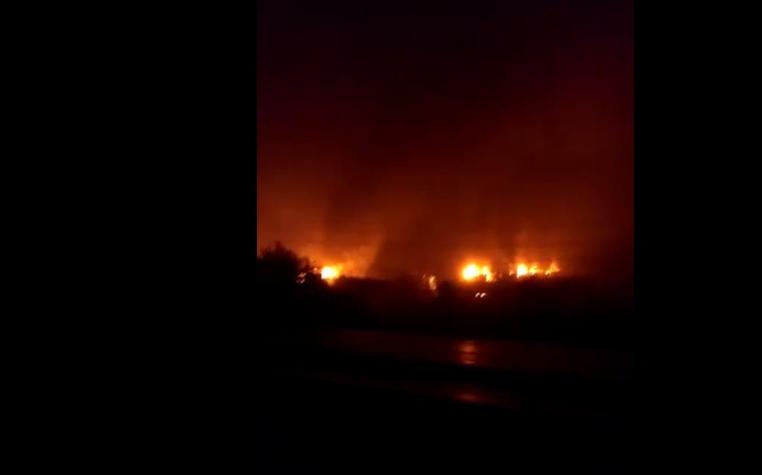 Reportan quema de flota de camiones en San José de la Mariquina