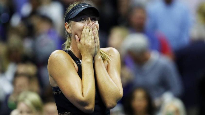 [VIDEO] El emotivo festejo de Sharapova tras jugar y ganar un partido el US Open