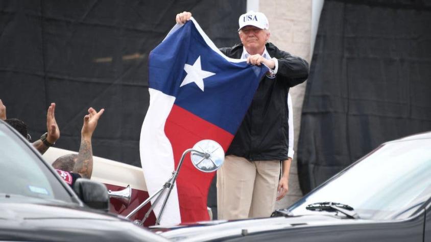 Las dificultades de la visita de Trump a Texas, el estado duramente golpeado por la tormenta Harvey