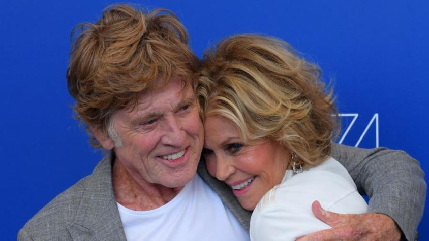 Robert Redford y Jane Fonda juntos en película en festival de Venecia