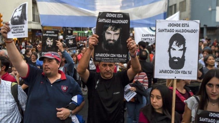 Protestas e indignación en Argentina a un mes de la misteriosa desaparición de Santiago Maldonado
