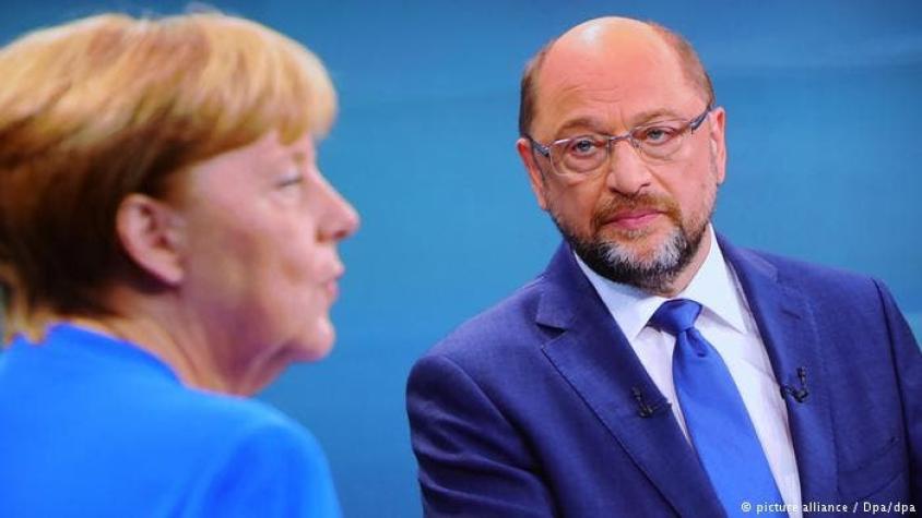 Turquía y refugiados se toman debate entre Schulz y  Merkel