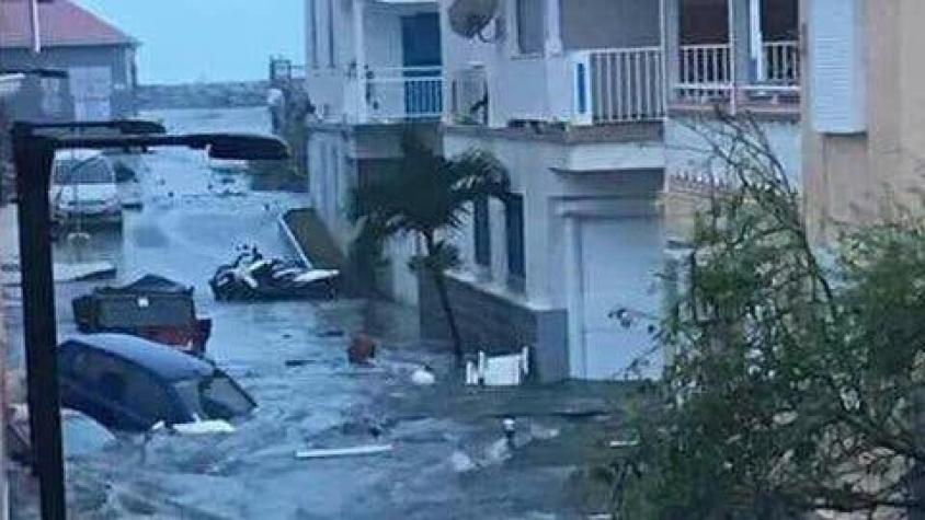 El rastro de destrucción que deja el poderoso huracán Irma en las islas del Caribe