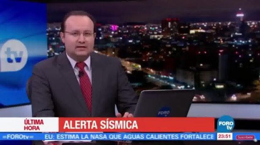 [VIDEO] Así se vivió el momento exacto del terremoto en México en el noticiero de Televisa