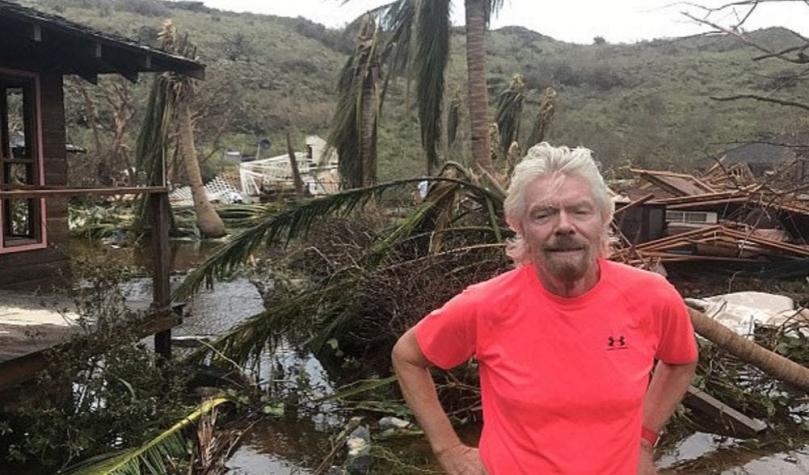 Dueño de Virgin perdió su casa tras paso del huracán Irma