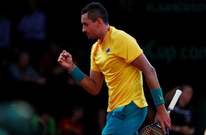 Nick Kyrgios equilibra para Australia en Bélgica en la Copa Davis