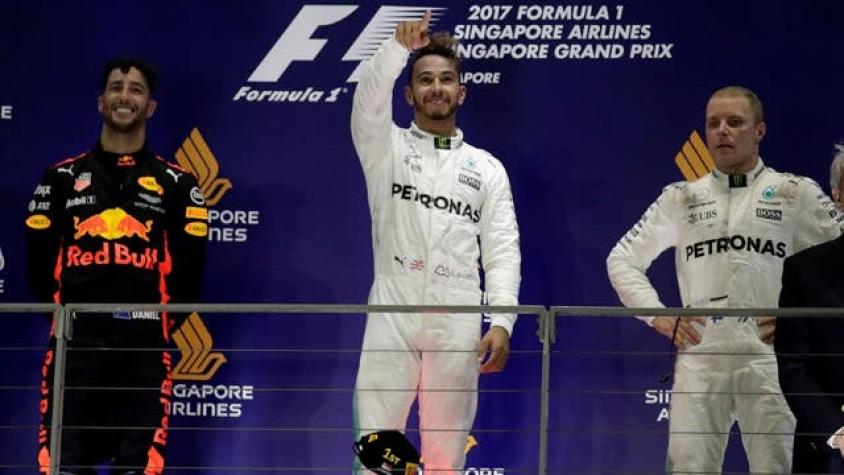Hamilton gana el GP de Singapur y amplía su ventaja al frente del Mundial