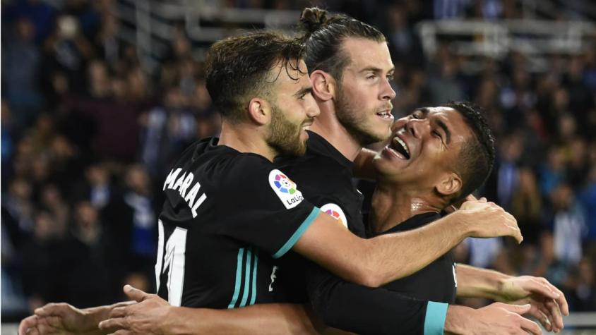 Real Madrid vence a la Real Sociedad y deja a Barcelona como único líder en España