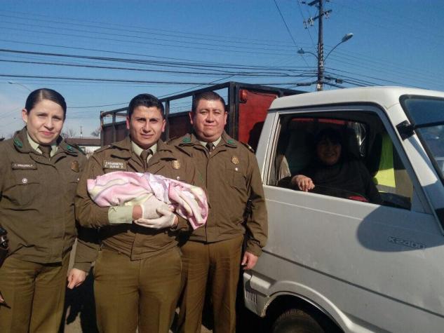 Osorno: Carabineros asisten parto de emergencia afuera de la Comisaría