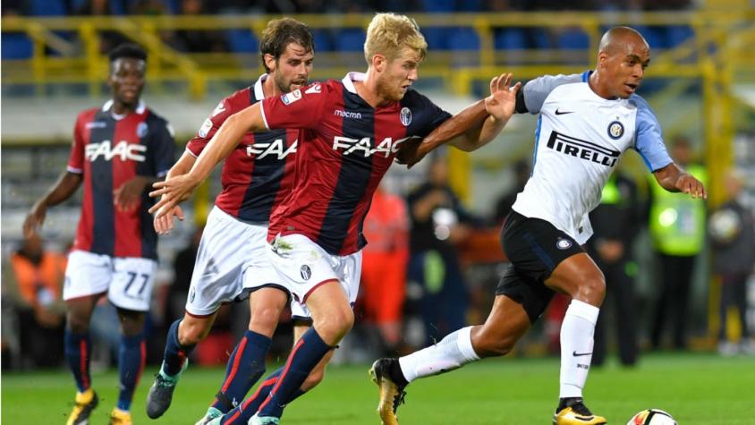 Erick Pulgar fue titular en empate de Bologna frente a Inter en la Serie A