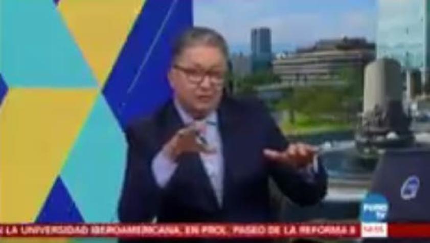 Terremoto sorprende a presentador mexicano en vivo en TV