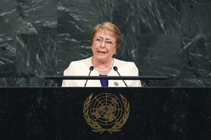 Bachelet destaca ley de aborto y gratuidad universitaria en su discurso ante la ONU