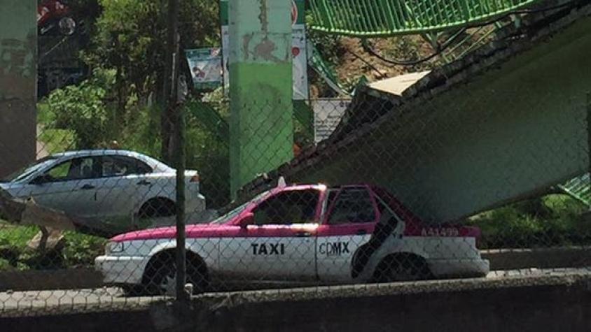 El taxista al que le cayó encima un puente peatonal durante el terremoto en México