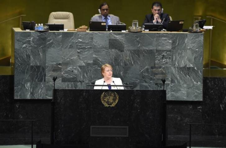 Bachelet acusa "ignorancia" y "mala intención" en críticas a nominación en instancia de la ONU