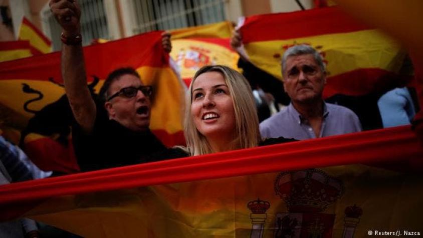 Miles de manifestantes en Madrid defienden la unidad de España