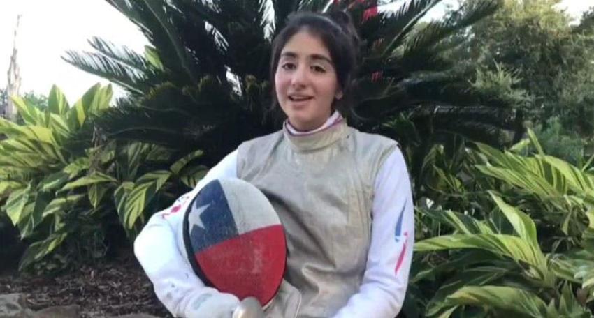 [VIDEO] "Me siento muy preparada para competir": el mensaje de abanderada chilena en Santiago 2017
