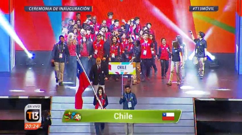 [VIDEO] Así se presentó la delegación de Chile en los Juegos Suramericanos de la Juventud