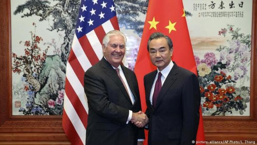 Jefes de diplomacia de Estados Unidos se reúne con líderes chinos para presionar por Corea del Norte