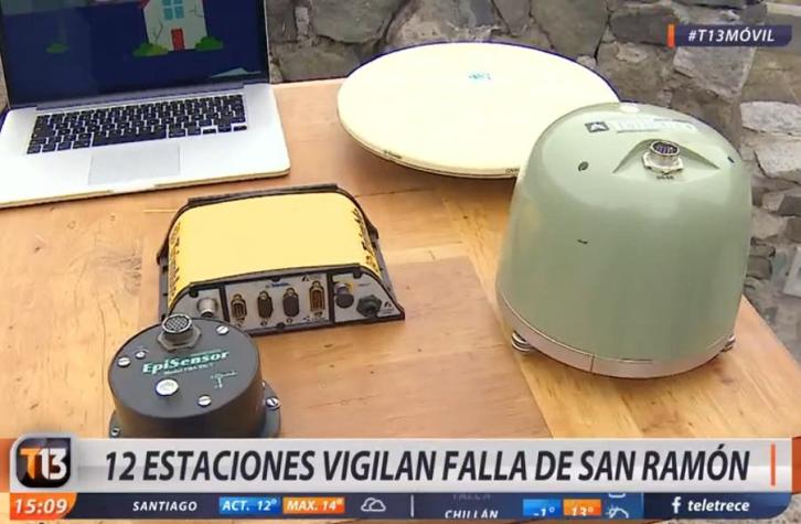 Onemi instalará dos monitores para examinar la Falla de San Ramón