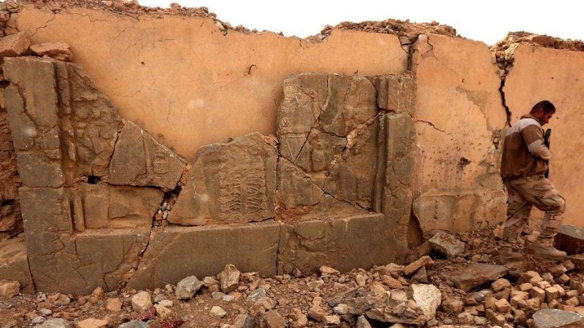 Tesoros arqueológicos que EI no logró destruir en Irak y que paradójicamente ayudó a encontrar