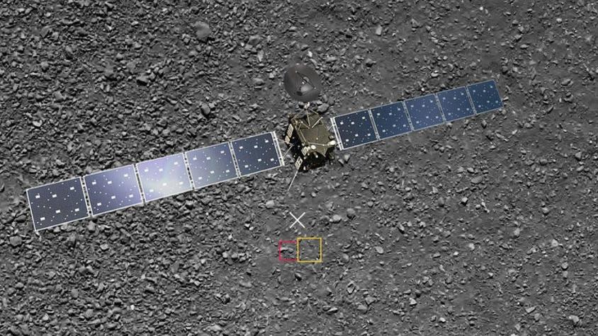 La imagen perdida tomada por la sonda Rosetta y recuperada un año del fin de la misión